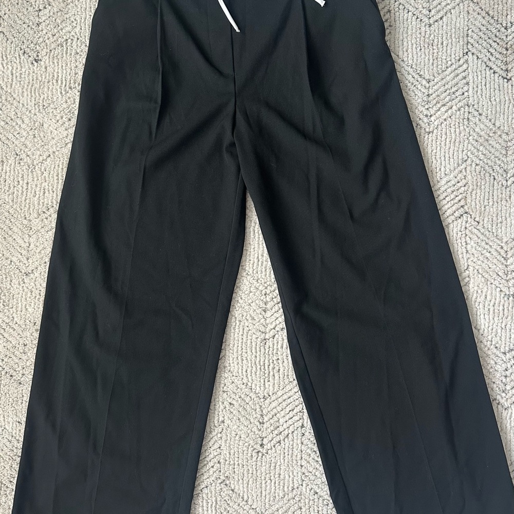 Zara Black Wide-Leg Trousers - Picture 3 of 4